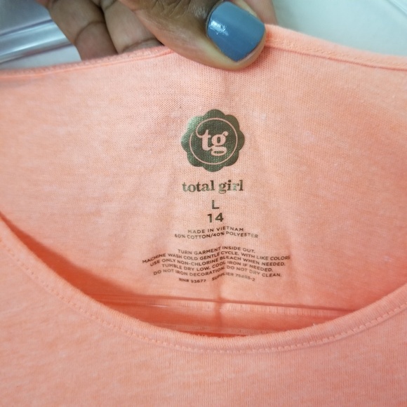 SOLD 💫 Sequin & Glitter T-Shirt Girl L - Picture 3 of 4